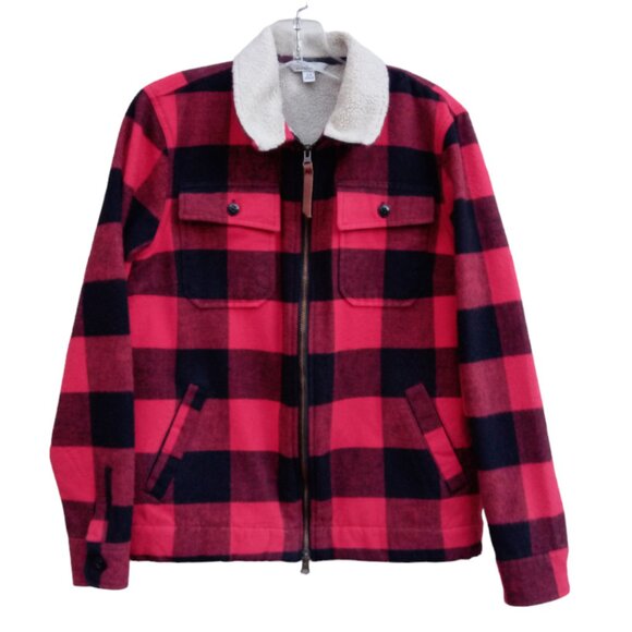 LL Bean Signature plaid flannel, sherpa lined jacket sz S - Picture 1 of 13